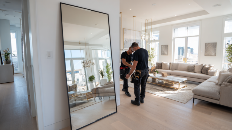 Wall-to-Wall-Mirror-Installation